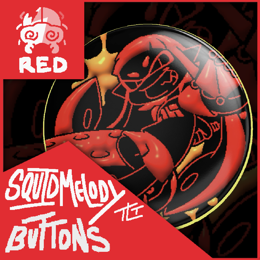 SquidMelody Button RED