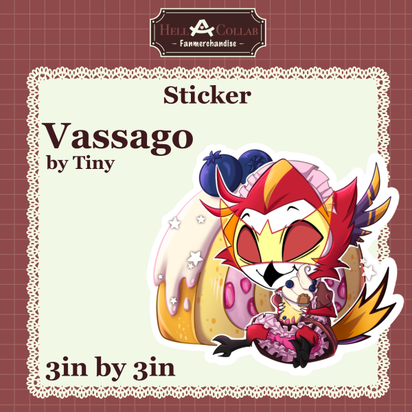 Vassago | Sticker || Maid Cafe Hell-a-Collab