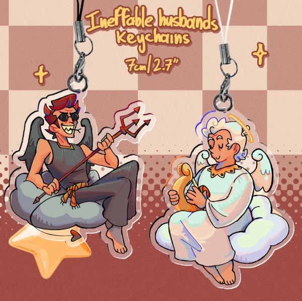 Ineffable Husbands Cloud Keychains