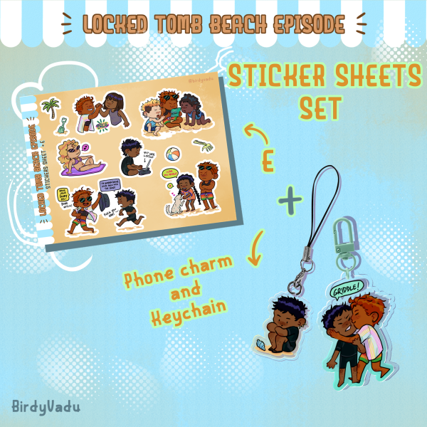 (set) Beach Episode - E + keychains