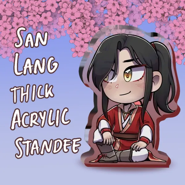 San Lang - Hua Cheng Thick Acrylic Stand No Base - 0.23"(60mm), 0.39"(10mm)
