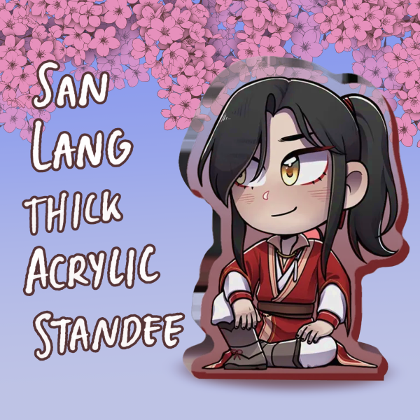 San Lang - Hua Cheng Thick Acrylic Stand No Base - 0.23"(60mm), 0.39"(10mm)