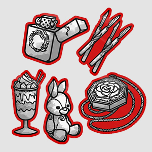 Tiny Shinkoumi Item Sticker Set