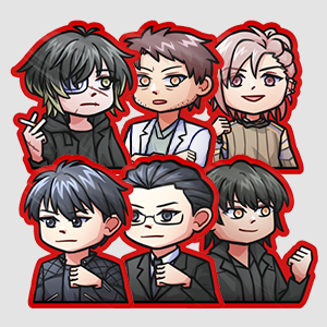 Tiny Shinkoumi Character Sticker Set