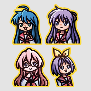 Lucky Star Sticker Set