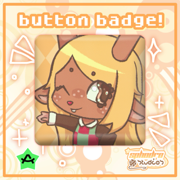 Badge/Pin | Deltarune - Noelle Holiday (Light World) - Rectangular PU (58mm)
