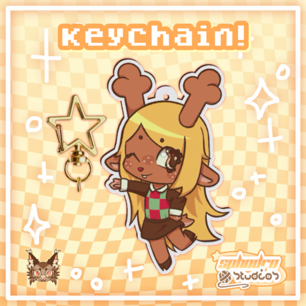 Keychain/Keyring | Deltarune - Noelle Holiday (Light World) - Acrylic (2.8inch)