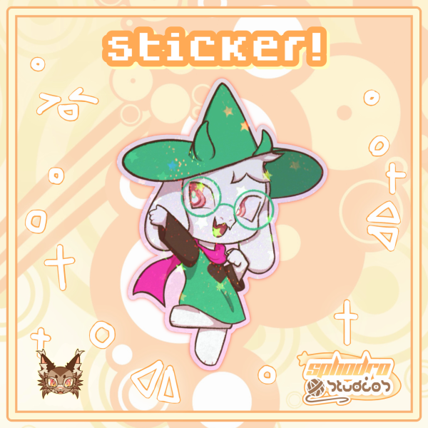 Sticker | Deltarune - Ralsei - 2.5inch, Holographic
