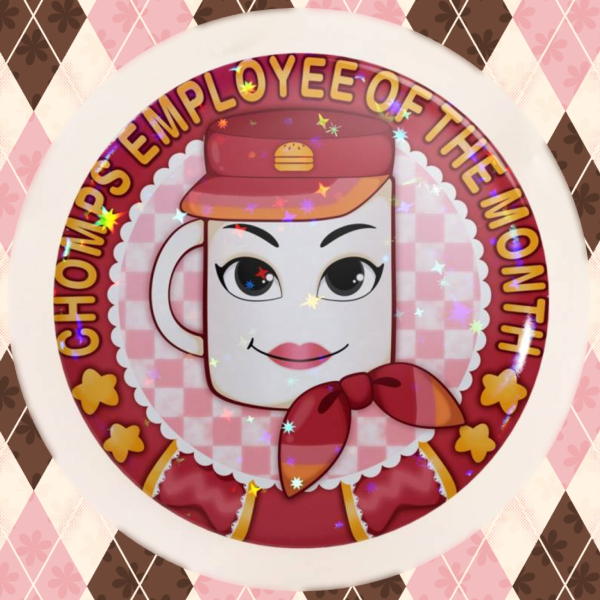 Chomps Employee Of The Month Jumbo Badge