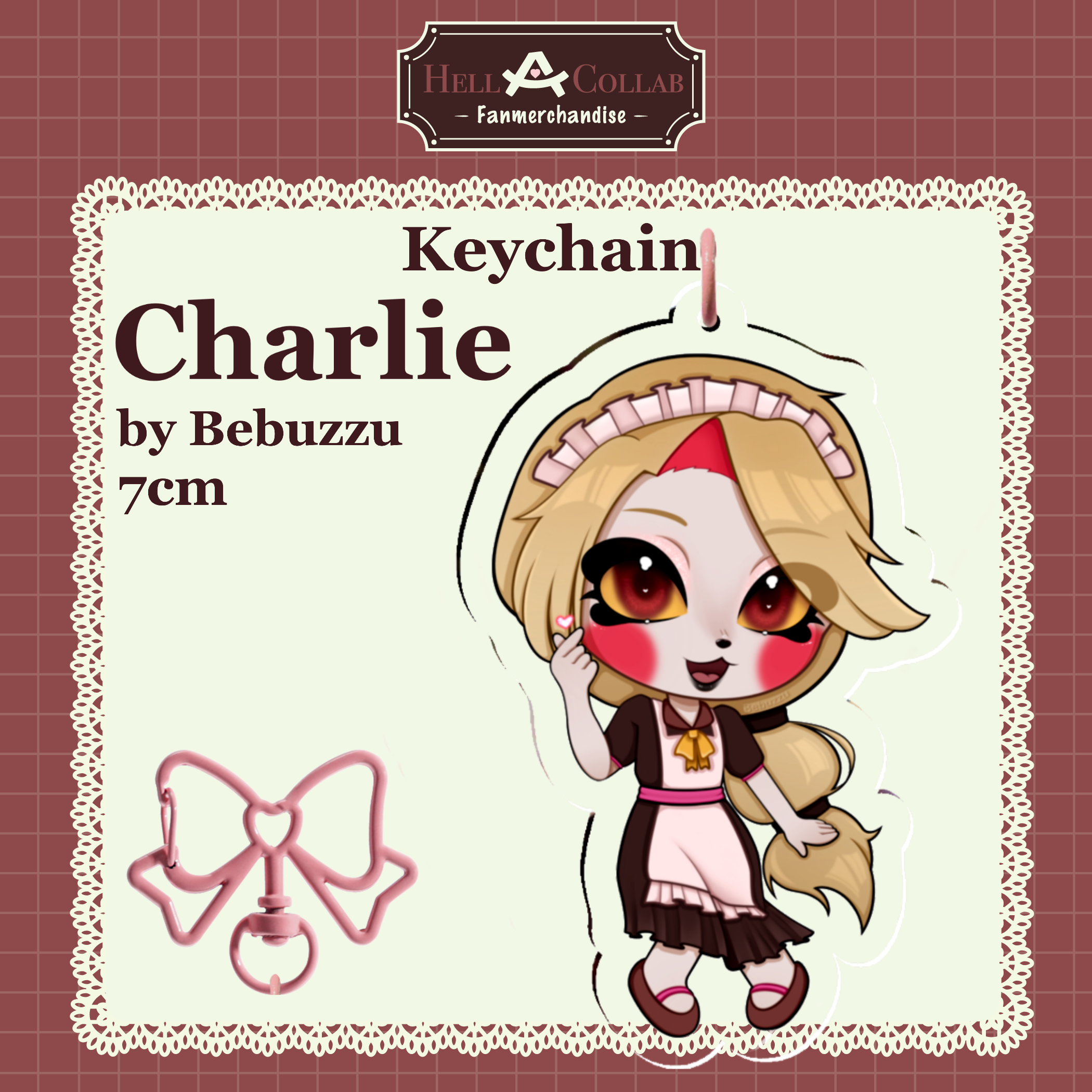 Charlie Acrylic Keychain || Maid Cafe Hell-a-Collab