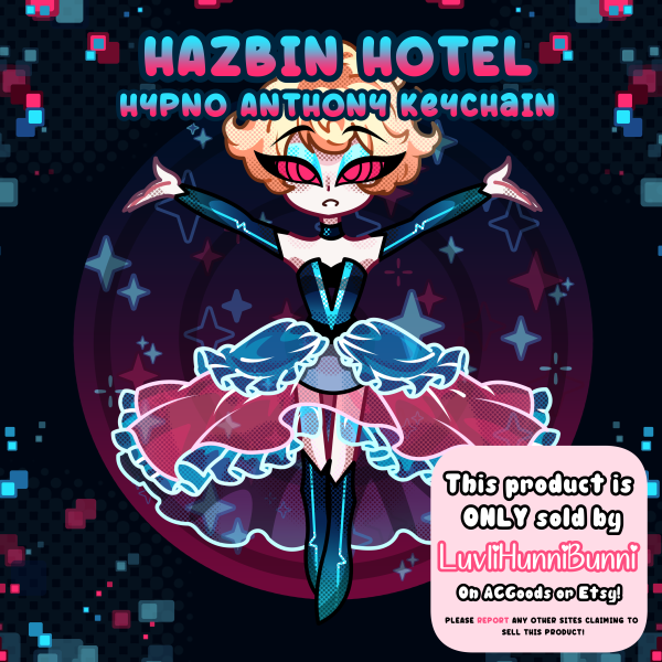 Hazbin Hotel - Anthony Hypno Keychain