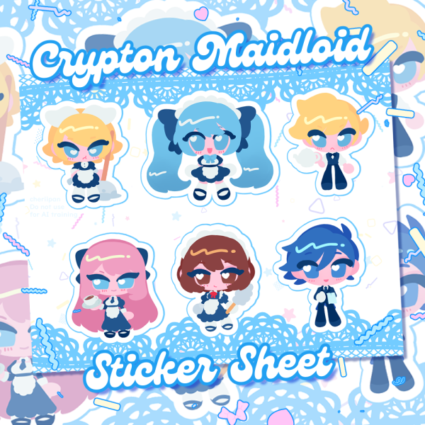 Maidloid Sticker Sheet