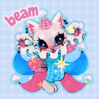 Beam the Clown Sticker