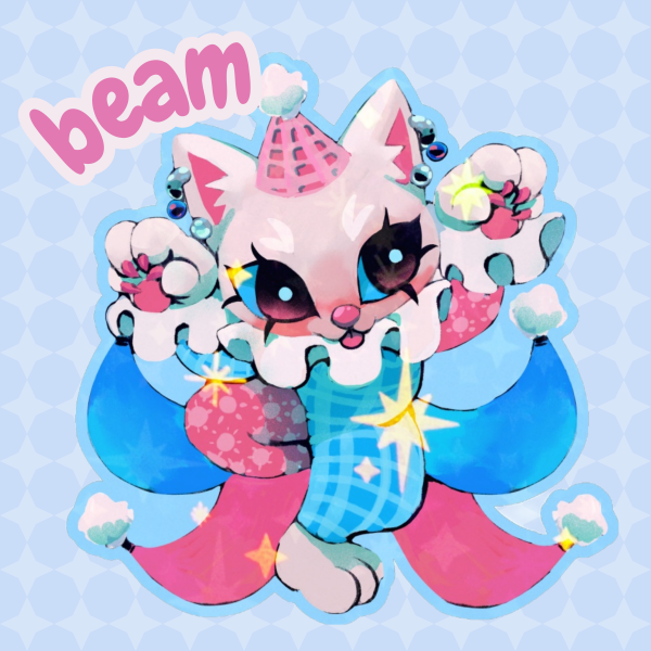 Beam the Clown Sticker