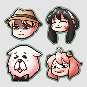 Forger Family Side B Sticker Set