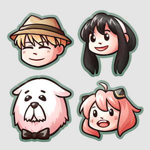 Forger Family Side A Sticker Set