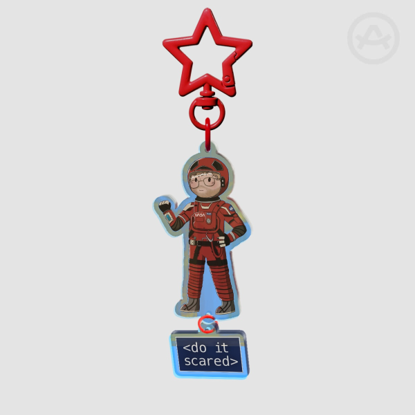 Grace <do it scared> Keychain
