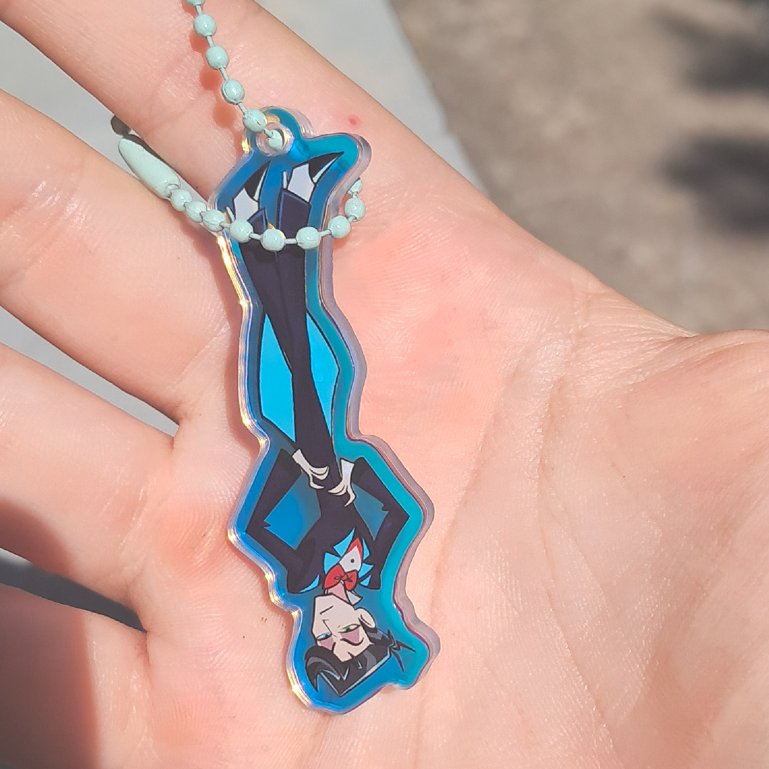 Vincent falling Rainbow Acrylic Keychains