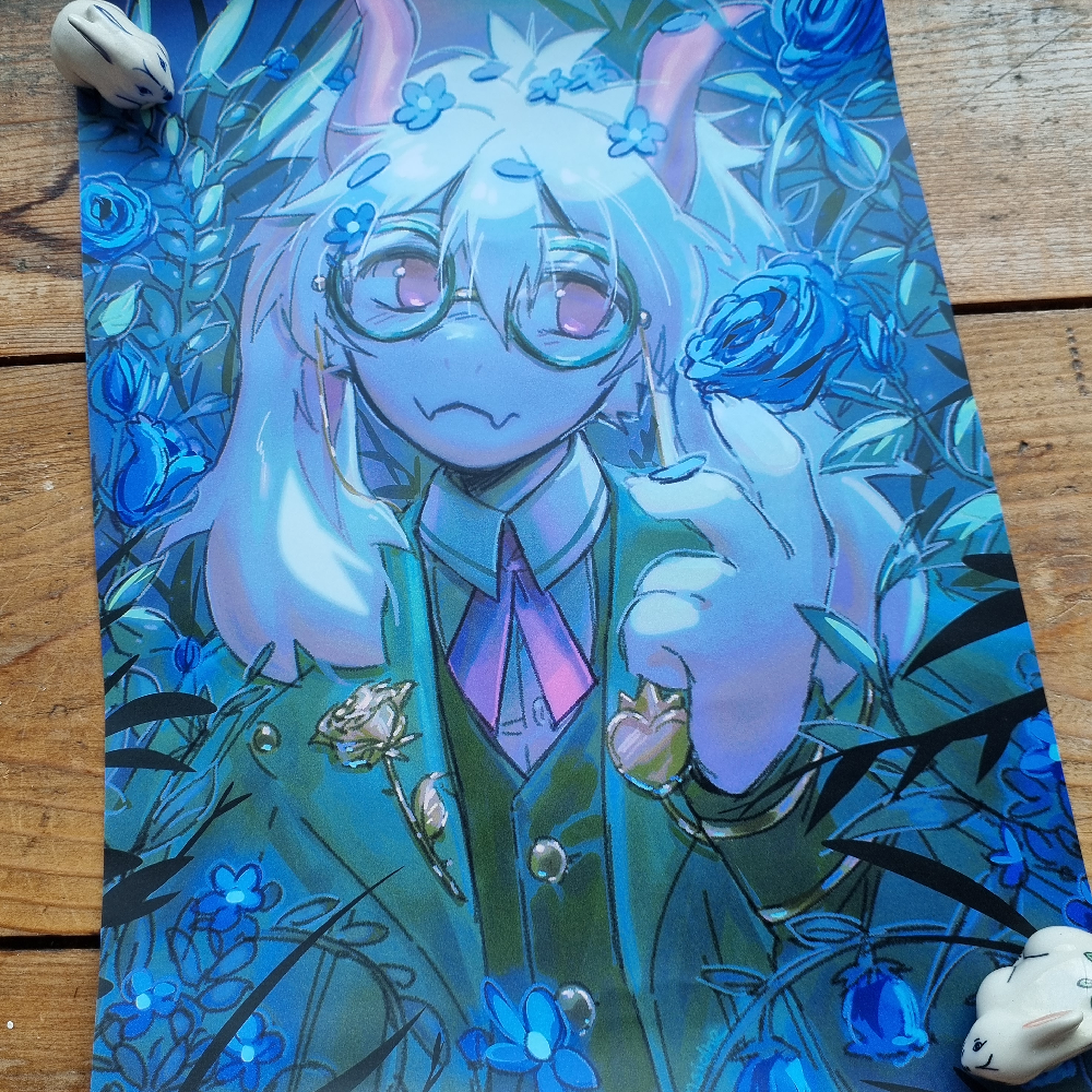 flowery prince ralsei print
