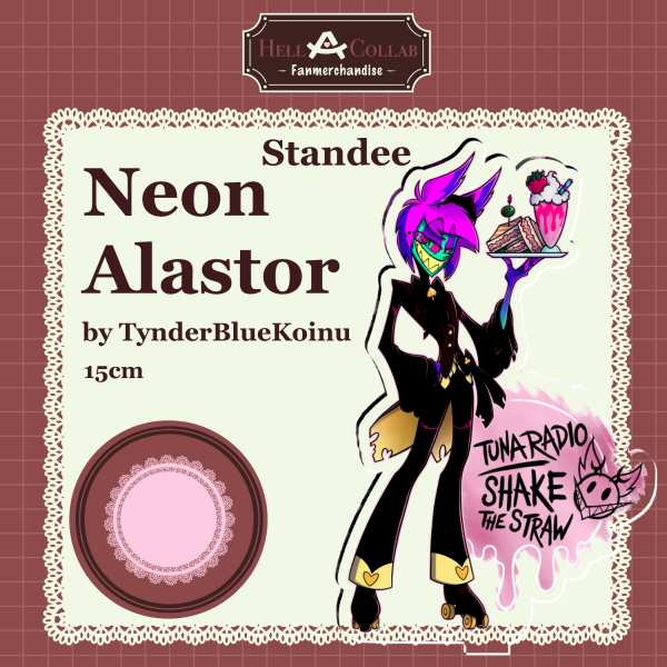 Neon Alastor • Standee • Maid Cafe Hell-A-Collab