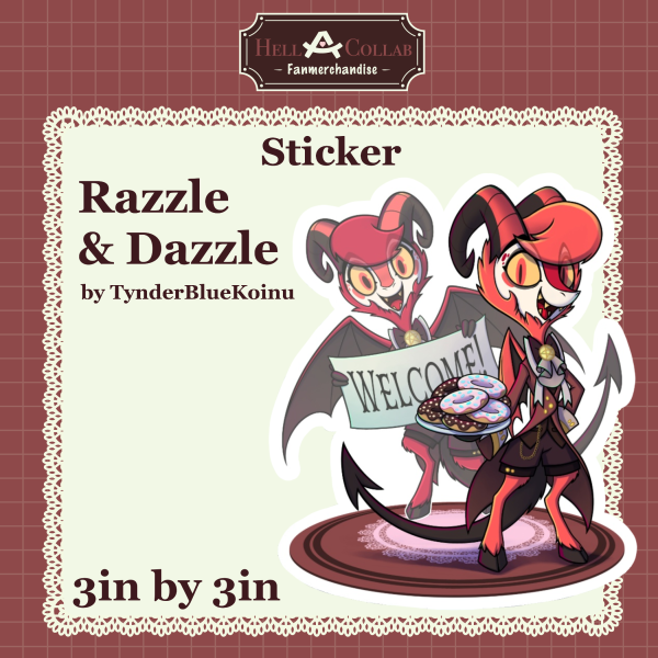Razzle Dazzle • Sticker • Maid Cafe Hell-A-Collab