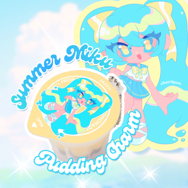 Summer Miku Pudding Jelly Charm 🍋