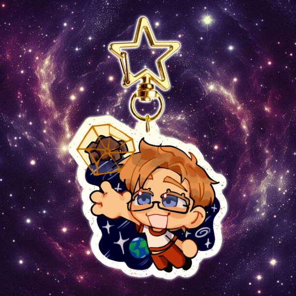 Ryland and rocky in space Acrylic Keychains