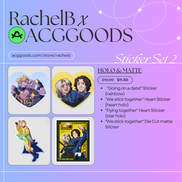 Boblena Sticker set 2 (holo & matte)