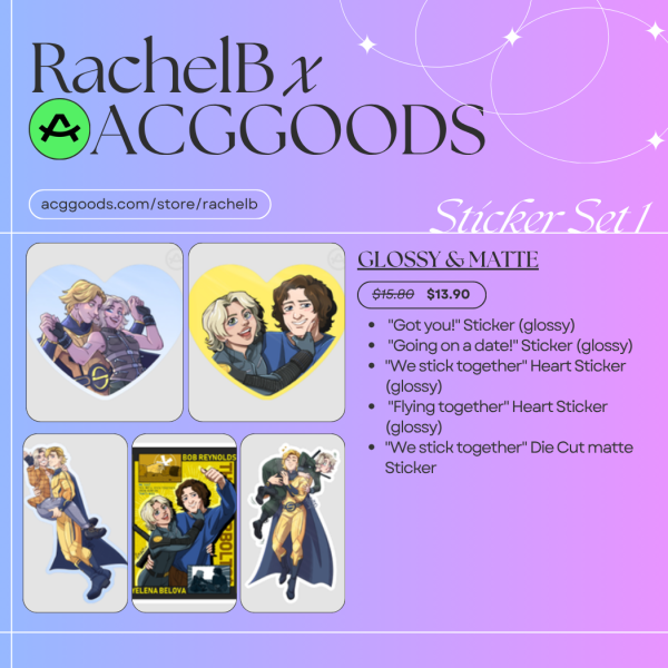 Boblena Sticker set 1 (glossy & matte)