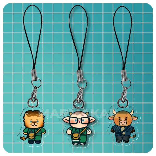 Manhunt Trio Phone Charms