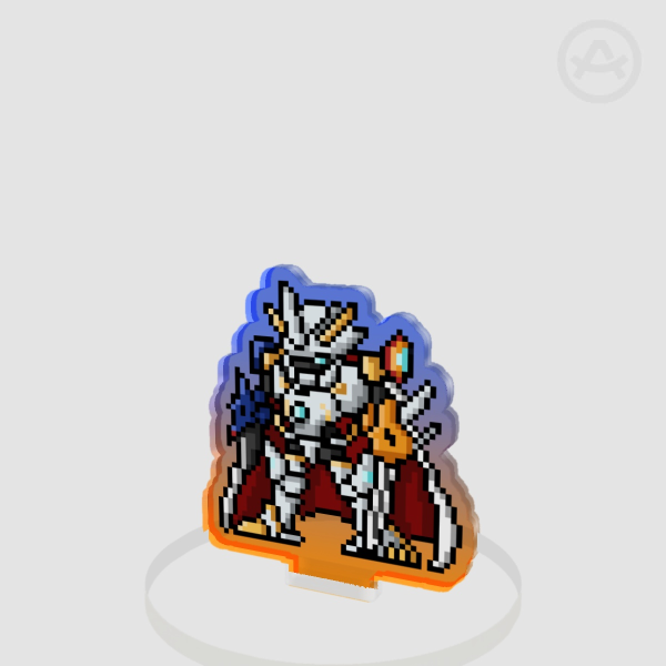 Fanart Series - Digimon Pixel Sprites Omegamon X Standee