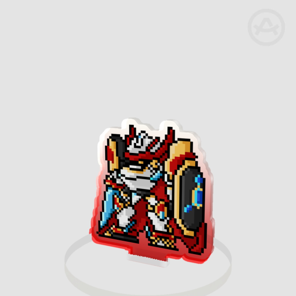 Fanart Series - Digimon Pixel Sprites Dukemon X Standee