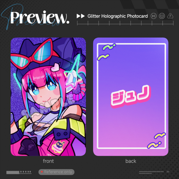 Juno Glitter Holographic Photocard (Overwatch)