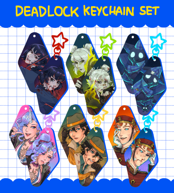 Deadlock Critical Portrait Keychain Set