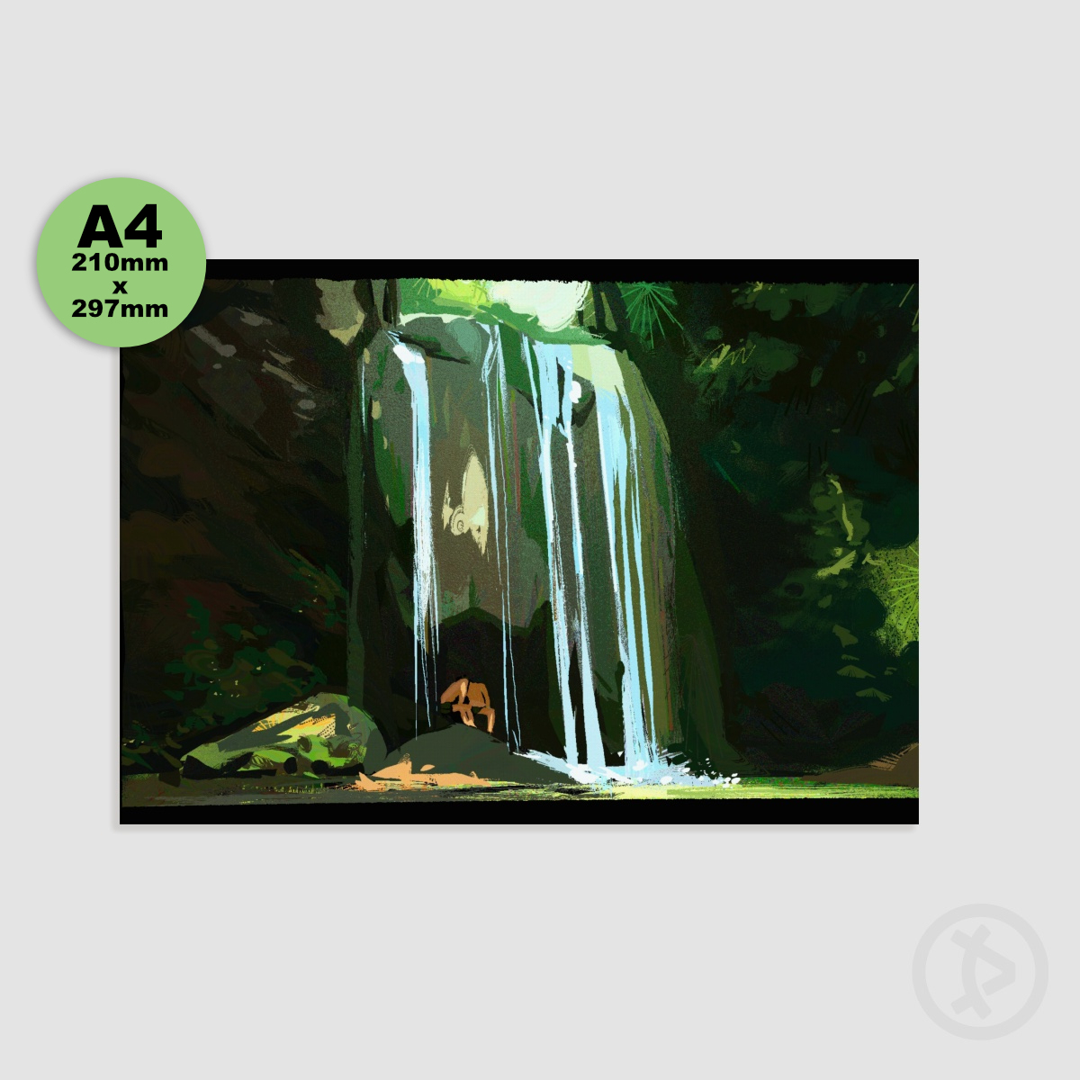 Waterfall - A4 Poster