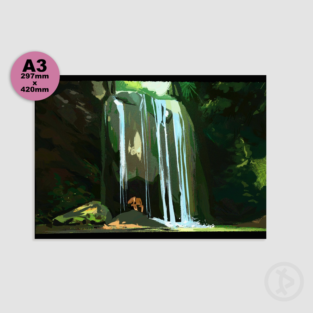 Waterfall - A3 Poster