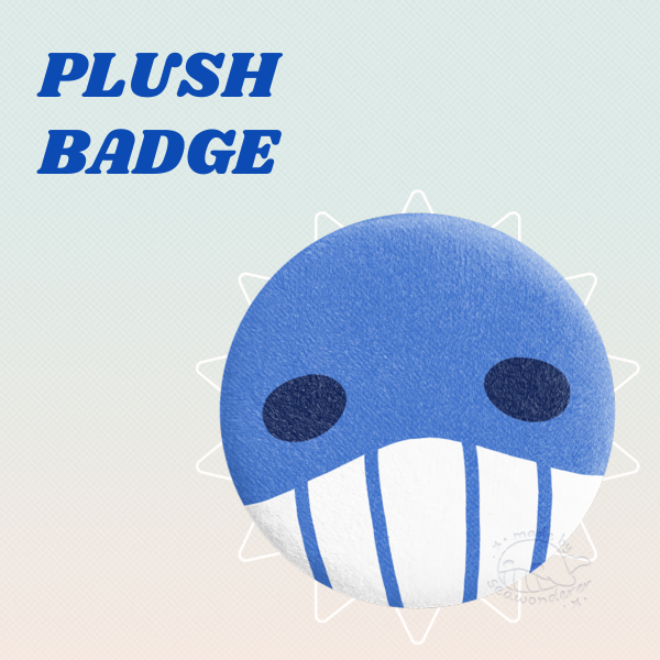 Seawonderer Whale Plush Badge