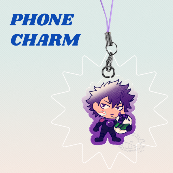 KHR Arcobaleno Skull Phone Charm