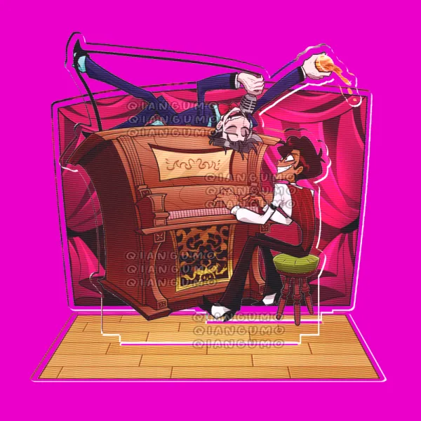 Hazbin Hotel Murdermedia Piano Acrylic Standee (Alastor's Version)