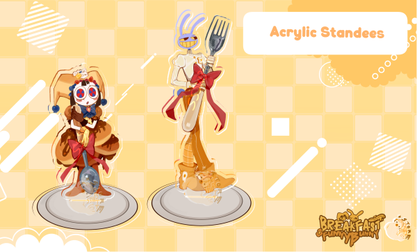Acrylic Standee Pair breakfast 