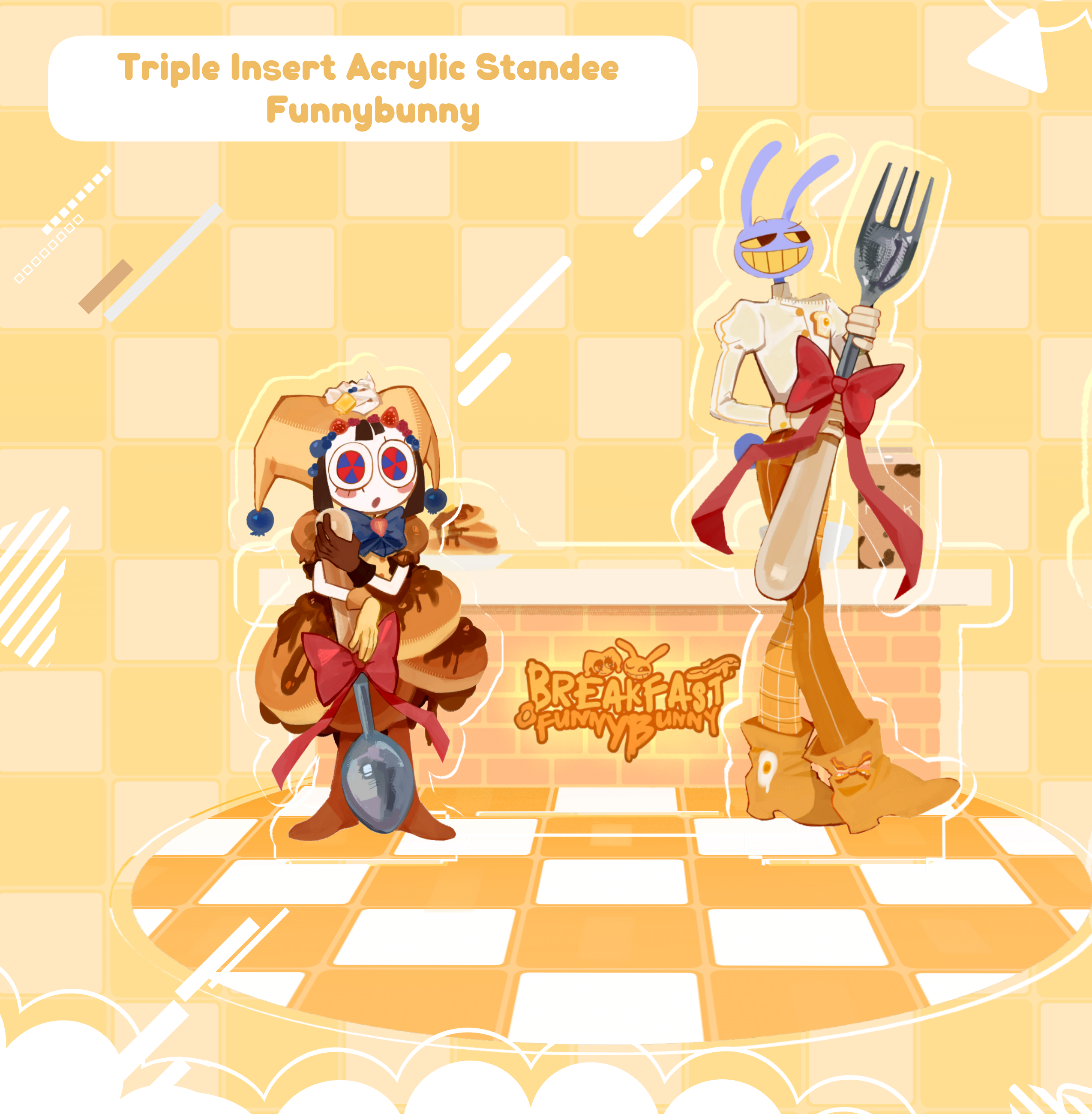 Triple Insert Acrylic Standee Funnybunny