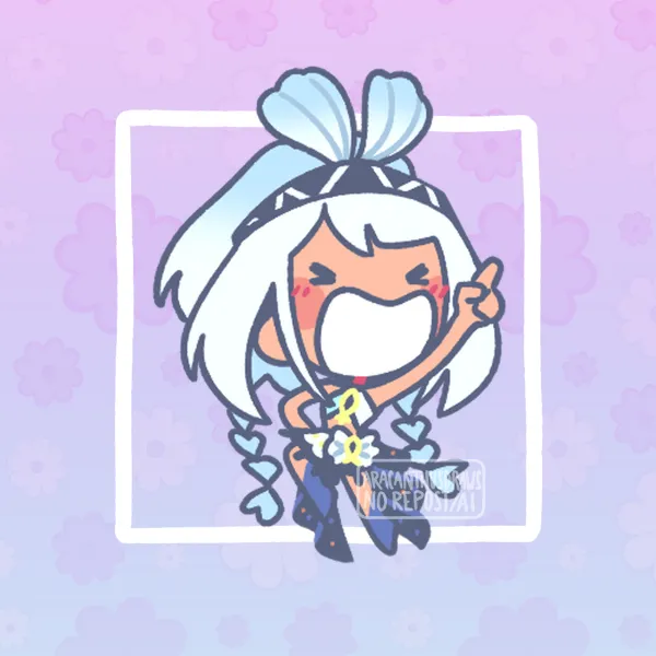 Silly Mualani Acrylic Phone Charm :]