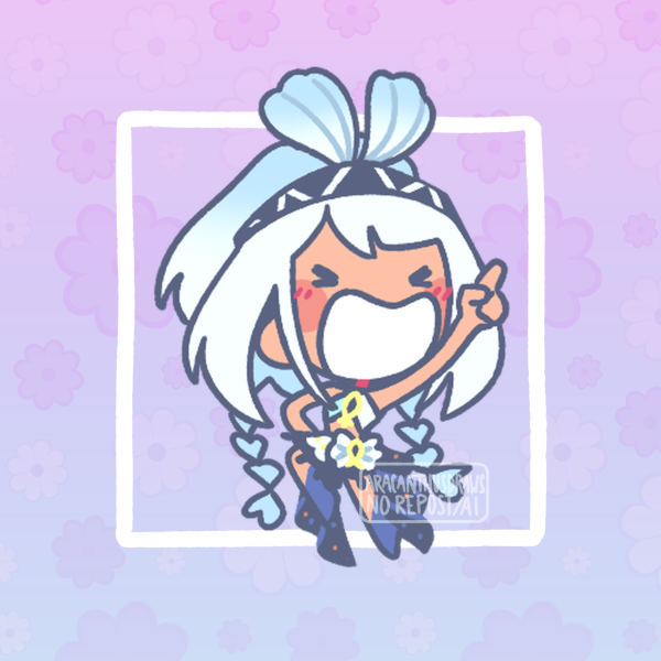 Silly Mualani Acrylic Phone Charm :]