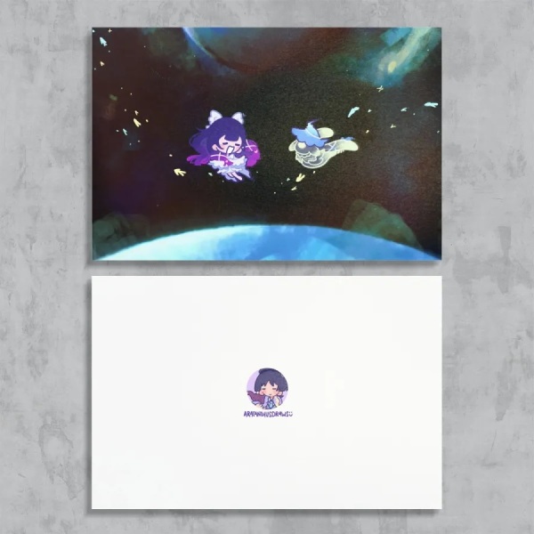 Columbina + Eggie Postcard Print :]