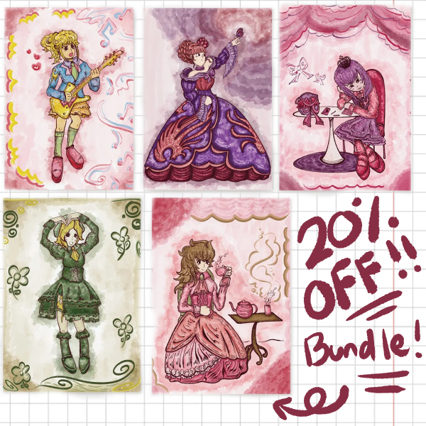 [ UMINEKO ] 20% OFF PRINT BUNDLE - Jessica/Beatrice/Maria/Shannon/Natsuhi