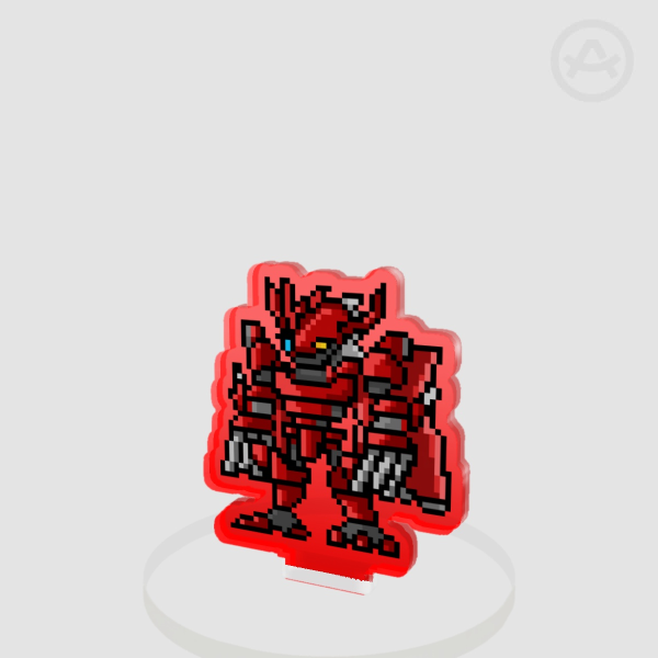 Fanart Series - Digimon Pixel Sprites Blitzgreymon Standee