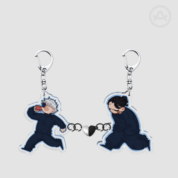 Gojo and Geto Matching Keychain