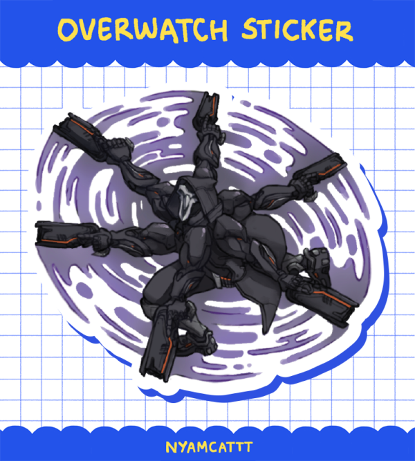 Reaper Overwatch Die-Cut Sticker