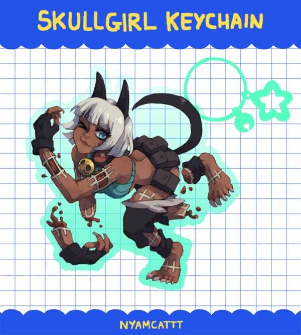 Ms. Fortune Skullgirls Keychain