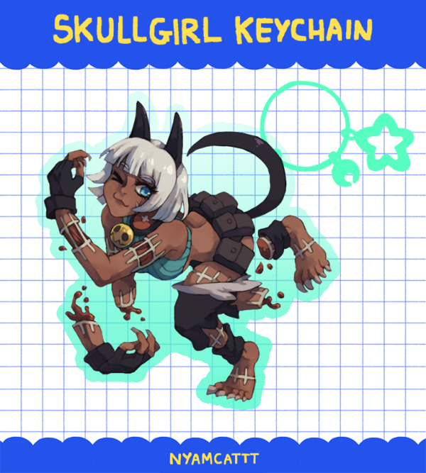 Ms. Fortune Skullgirls Keychain